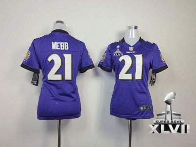 Jerseys Factory Cheap Nike Ravens #21 Lardarius Webb Purple Team