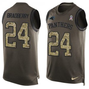 Jerseys Factory Cheap Nike Panthers #24 James Bradberry Green Me
