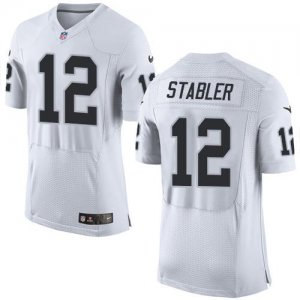 Jerseys Factory Cheap Nike Raiders #12 Kenny Stabler White Men's