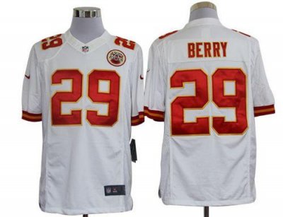 Jerseys Factory Cheap Nike Chiefs #29 Eric Berry White Men's Sti