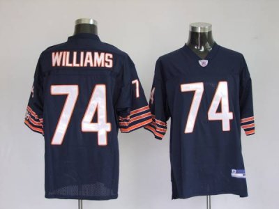 Jerseys Factory Cheap Bears #74 Chris Williams Blue Stitched NFL
