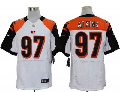 Jerseys Factory Cheap Nike Bengals #97 Geno Atkins White Men's E