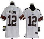 Jerseys Factory Cheap Nike Browns #12 Colt McCoy White Youth Emb