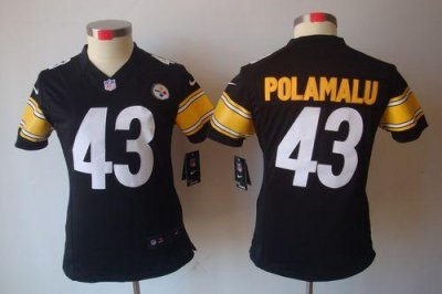 Jerseys Factory Cheap Nike Steelers #43 Troy Polamalu Black Team