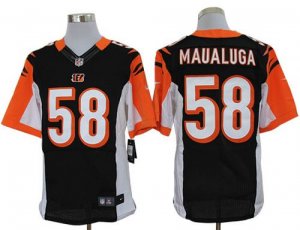 Jerseys Factory Cheap Nike Bengals #58 Rey Maualuga Black Team C