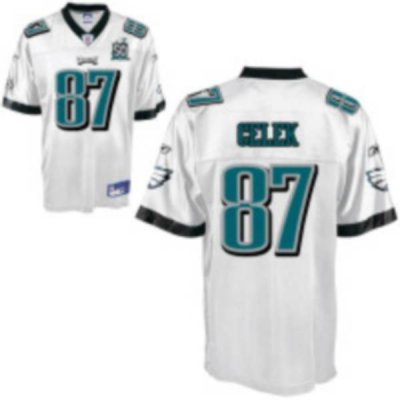 Jerseys Factory Cheap Eagles #87 Brent Celek White Stitched Team