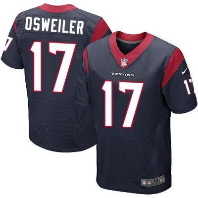 Jerseys Factory Cheap Nike Texans #17 Brock Osweiler Navy Blue T