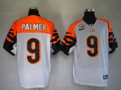Jerseys Factory Cheap Bengals #9 Carson Palmer White Stitched NF