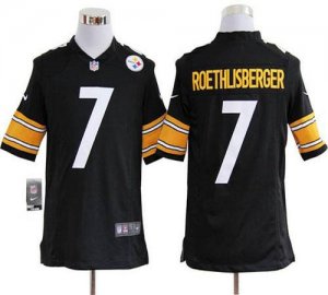 Jerseys Factory Cheap Nike Steelers #7 Ben Roethlisberger Black