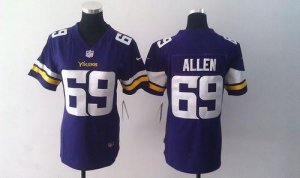 Jerseys Factory Cheap Nike Vikings #69 Jared Allen Purple Team C
