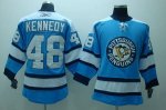 Jerseys Factory Cheap Penguins #48 Tyler Kennedy Embroidered Blu