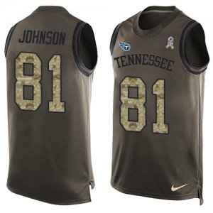 Jerseys Factory Cheap Nike Titans #81 Andre Johnson Green Men's