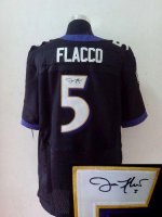 Jerseys Factory Cheap Nike Ravens #5 Joe Flacco Black Alternate