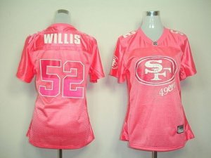 Jerseys Factory Cheap 49ers #52 Patrick Willis Pink 2011 Women's