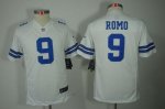 Jerseys Factory Cheap Nike Cowboys #9 Tony Romo White Youth Embr