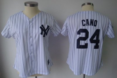 Jerseys Factory Cheap Yankees #24 Robinson Cano White With Black