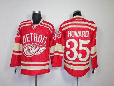 Jerseys Factory Cheap Red Wings #35 Hdward Red 2014 Winter Class