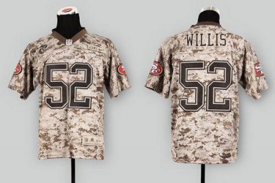 Jerseys Factory Cheap Nike 49ers #52 Patrick Willis Camo USMC Me