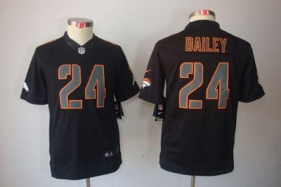 Jerseys Factory Cheap Nike Broncos #24 Champ Bailey Black Impact