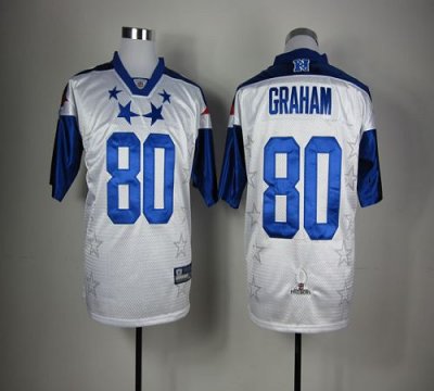 Jerseys Factory Cheap Saints #80 Jimmy Graham White 2012 Pro Bow