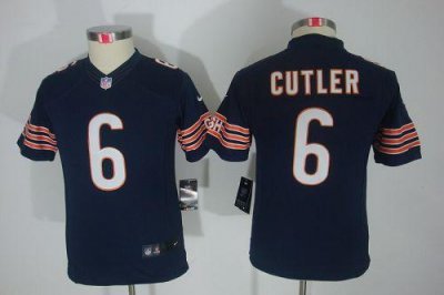 Jerseys Factory Cheap Nike Bears #6 Jay Cutler Navy Blue Team Co
