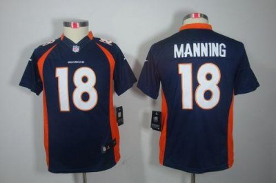 Jerseys Factory Cheap Nike Broncos #18 Peyton Manning Blue Alter