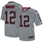 Jerseys Factory Cheap Nike Patriots #12 Tom Brady Lights Out Gre