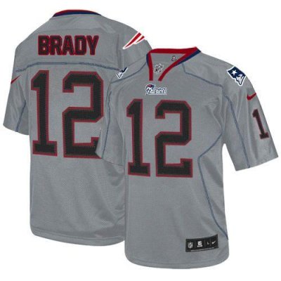 Jerseys Factory Cheap Nike Patriots #12 Tom Brady Lights Out Gre