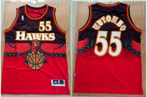 Jerseys Factory Cheap Hawks #55 Dikembe Mutombo Red Throwback St