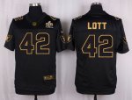Jerseys Factory Cheap Nike Raiders #42 Ronnie Lott Black Men's S