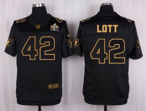 Jerseys Factory Cheap Nike Raiders #42 Ronnie Lott Black Men's S