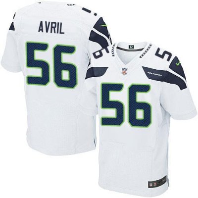 Jerseys Factory Cheap Nike Seahawks #56 Cliff Avril White Men's