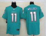 Jerseys Factory Cheap Nike Dolphins #11 Mike Wallace Aqua Green
