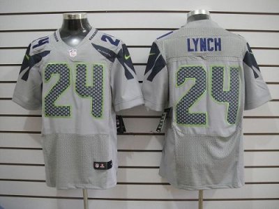 Jerseys Factory Cheap Nike Seahawks #24 Marshawn Lynch Grey Alte