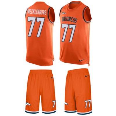 Jerseys Factory Cheap Nike Broncos #77 Karl Mecklenburg Orange T