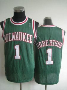 Jerseys Factory Cheap Bucks #1 Oscar Robertson Green Throwback E