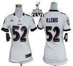 Jerseys Factory Cheap Nike Ravens #52 Ray Lewis White Super Bowl