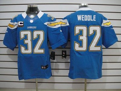 Jerseys Factory Cheap Nike Chargers #32 Eric Weddle Electric Blu