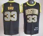 Jerseys Factory Cheap Celtics #33 Larry Bird Black Electricity F