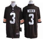 Jerseys Factory Cheap Nike Browns #3 Brandon Weeden Brown Team C