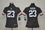 Jerseys Factory Cheap Nike Browns #23 Joe Haden Brown Team Color