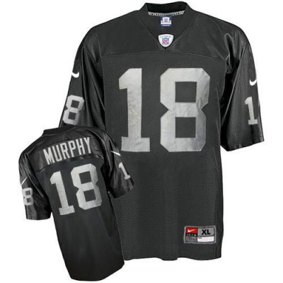 Jerseys Factory Cheap Nike Raiders #18 Louis Murphy Black Stitch