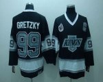 Jerseys Factory Cheap Kings #99 Wayne Gretzky Black CCM Throwbac