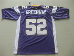 Jerseys Factory Cheap Vikings #52 Chad Greenway Purple Stitched