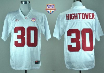 Jerseys Factory Cheap Crimson Tide #30 Donot Hightower White 201