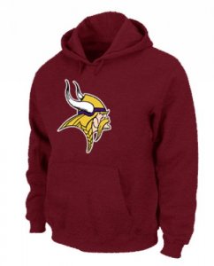 Jerseys Factory Cheap Minnesota Vikings Logo Pullover Hoodie Red