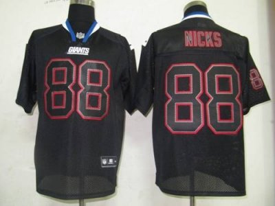 Jerseys Factory Cheap Giants #88 Hakeem Nicks Lights Out Black S