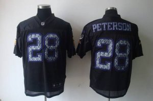Jerseys Factory Cheap Sideline Black United Vikings #28 Adrian P