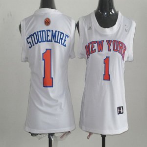 Jerseys Factory Cheap Knicks #1 Amare Stoudemire White Women Fas