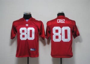 Jerseys Factory Cheap Giants #80 Victor Cruz Red Embroidered You